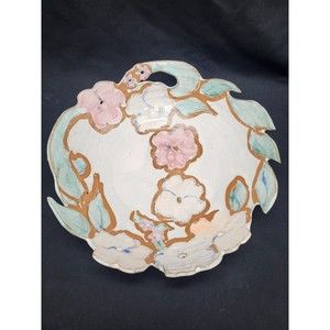 Art Pottery Figural Flowers Bowl
